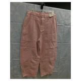 NEW WOMENS BARREL JEANS SIZE 8 *PINK