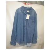 NEW WOMENS JEAN SHIRT LARGE UNIVERSAL THREADS