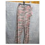 NEW WOMENS PINK CAMO SLEEP PANTS S - BOBBIE BROOKS