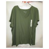 NEW WOMENS VNECK TEE 3X AVA & VIV