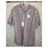 NEW MENS CROFT & BARROW SHORT SLEEVE SHIRT LARGE