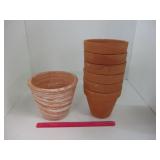 GARDEN POT SET - TERRA COTTA PLANTERS