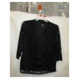 NEW WOMENS BLOUSE 1X NINA LEONARD