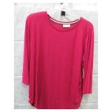 NEW WOMENS LONG SLEEVE SHIRT 1x BOBBIE BROOKS