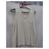 WOMENS LARGE PEEP SHOULDER TOP TIME N TRU