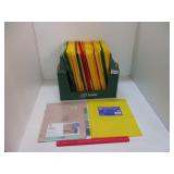 OFFICE/SCHOOL LOT - POCKET FOLDERS, 5 TAB DIVIDERS
