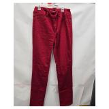 NEW DG2 WOMENS RED STRETCH JEANS SIZE 6 TALL