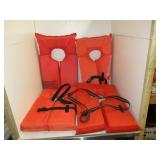 LIFE VEST JACKETS, SET OF 4, BOATING SAFETY