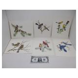 6 Nice Vintage Sherm Pehrson Bird Prints