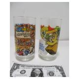 2 Rare Vintage 1981 McDonalds Muppet Glasses