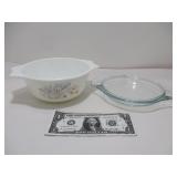 Vintage Pyrex Blue Iris Casserole Dish - England