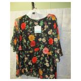 NEW WOMENS P3X FLORAL CASUAL TOP BY ANTTHONY
