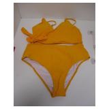 NEW WOMENS SWIM BIKINI LARGE HIGH WAIST