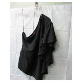 NEW WOMENS DRESS ONE SHOULDER TOP L BY C WONDER
