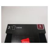 NEW MENS HANES CREW SHIRTS 3 PACK SMALL
