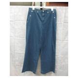 NEW WOMENS WIDE LEG JEANS SIZE 12 BY WYNNE DENIM