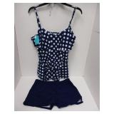 NEW WOMENS SWIM BIKINI XL TANK SHORT SET