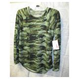 NEW WOMENS MEDIUM CAMO LONG SLEEVE BY BOBBIE BROOK