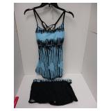 NEW WOMENS SWIM BIKINI XXL TANK SHORT SET