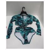 NEW WOMENS SWIMSUIT MEDIUM CRISS-CROSS MID-DRIFT