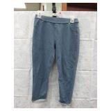 NEW WOMENS CROP PAJAMA JEANS M BY BOBBIE BROOKS