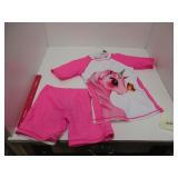 NEW KIDS XL UNICORN SWIM BEACH SHIRT/SHORT SET