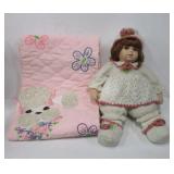 Baby Doll with Blankets