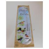 BIRD THEME INDOOR/OUTDOOR METAL THERMOMETER