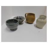VINTAGE STONEWARE POTTERY COLLECTION *SIGNED