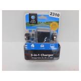 NEW RAND MCNALLY 3-IN-1 CHARGER *USB*DC*AC