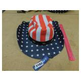 NEW ADULT USA COWBOY SUN HAT *OSFM *FRESTYLE