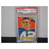 1956 TOPPS #77 CHARLEY CONERLY PSA 8