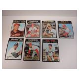 LOT OF 7 1971 TOPPS BASEBALL STAR CARDS