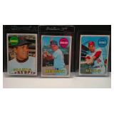 LOT OF 3 1969 TOPPS VINTAGE BASEBALL STARS