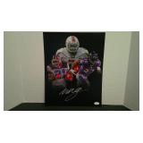 WILLIS MCGAHEE AUTO 11x14 PIC W/ JSA CERT