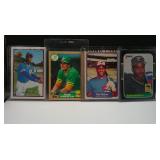 LOT OF 4 ASSORTED BASEBALL STAR ROOKIE CARDS