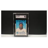 1986 TOPPS TRADED BO JACKSON RC / SGC 8