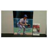 OMAR VIZQUEL AUTO 8x10 W/ JSA CERT