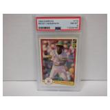 1982 DONRUSS #113 RICKEY HENDERSON PSA 8