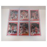 LOT OF 6 1986 STAR BASKETBALL CARDS
