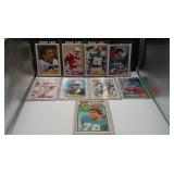 LOT OF ASSORTED VINTAGE MID FOOTBALL STAR CARDS