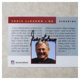 1992 PRO LINE EDDIE LEBARON AUTOGRAPH REDSKINS