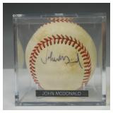 JOHN MCDONALD AUTOGRAPHED MINOR LEAGUE BASEBALL