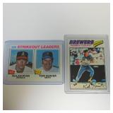 1977 TOPPS BASEBALL NOLAN RYAN SEAVER YOUNT LOT