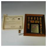 1996 OLYMPIC DREAM TEAM BASKETBALL PIN SET FRAMED