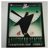 OFFICIAL 1998 MLB ALCS PROGRAM YANKEES INDIANS
