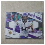 2019 ELITE STEFON DIGGS DUAL JERSEY RELIC CARD