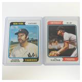 1974 TOPPS AL KALINE AND THURMAN MUNSON LOT
