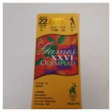 1996 ATLANTA SUMMER OLYMPICS TICKET STUB JULY 22ND