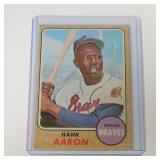1968 TOPPS BASEBALL #110 HANK AARON BRAVES VINTAGE